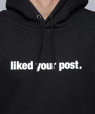 liked your post. hoodie [FRC223]   *ブラック*