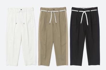 WIDE ANKLE CHINO PATNS *ブラック*