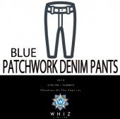 PATCHWORK DENIM PANTS [BLUE]