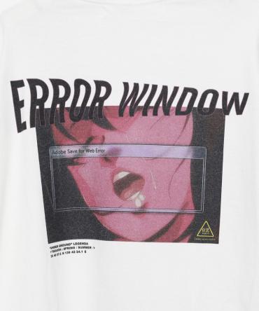 ERROR WINDOW ルーズシルエットクルーネックロンT [ LEC733 ] *ホワイト*