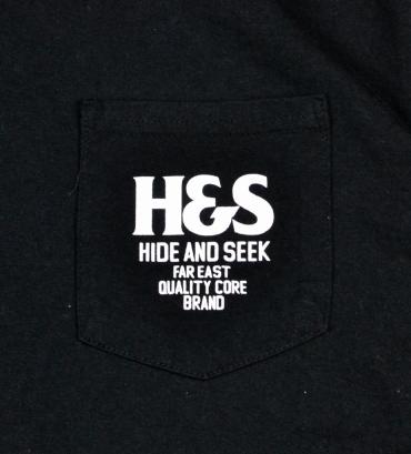 H&S POCKET L/S TEE *ブラック*