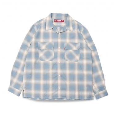 Ombre Check L/S Shirt(24SS) *グリーン*