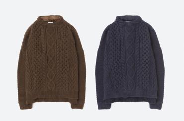 CABLE KNIT *ブラウン*