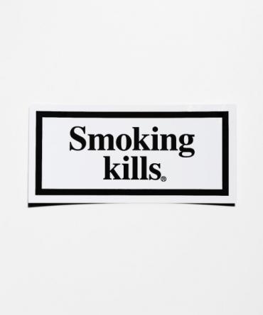 ”Smoking kills” BOX LOGO STICKER[FRA069] *BK*