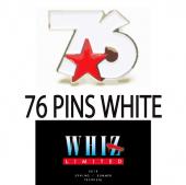 76 PINS WHITE