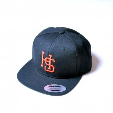 HS BASEBALL CAP *ブラック/オレンジ*