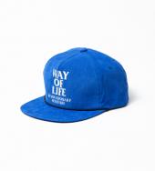 CORDUROY CAP "WAY OF LIFE" *ブルー*