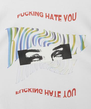 Fxxking Hate You Longsleeve T-shirt[LEC950] *ホワイト*