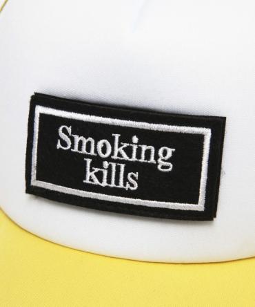 ”Smoking kills” Mask Heads Cap[FRA187]   *イエロー*