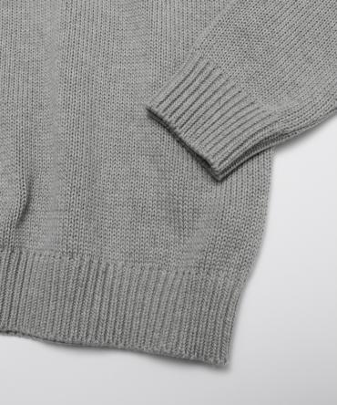 Jacquard knit tops  *グレー*