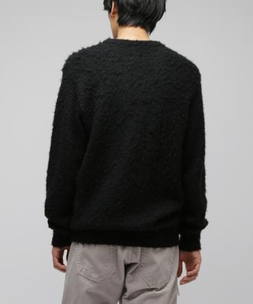 Mohair knit tops  *ブラック*