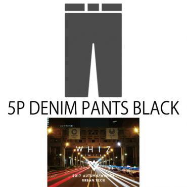 5P DENIM PANTS BLACK