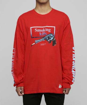 Smoking Gun Longsleeve T-shirt [ FRC245 ] *レッド*