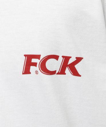 ”FCK” Back print T-shirt [ FRC339 ] *ホワイト*