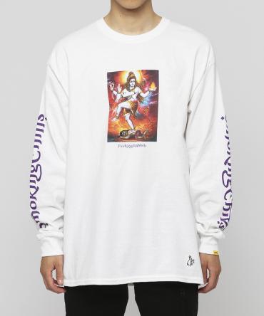 Smoking Chillum Long sleeve T-shirt[FRC596]*ホワイト*