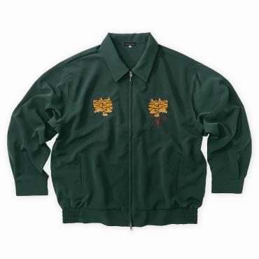 Tiger embroidery loose fit jacket *British green*