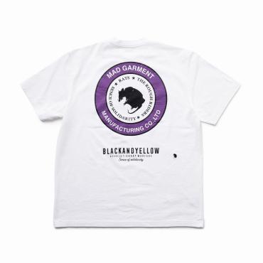 TWO WHEEL TEE *ホワイト×パープル*