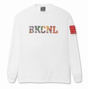 Back Channel × raidback fabric LONG SLEEVE / WHITE