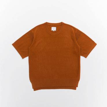 KNIT TEE *ブラウン*