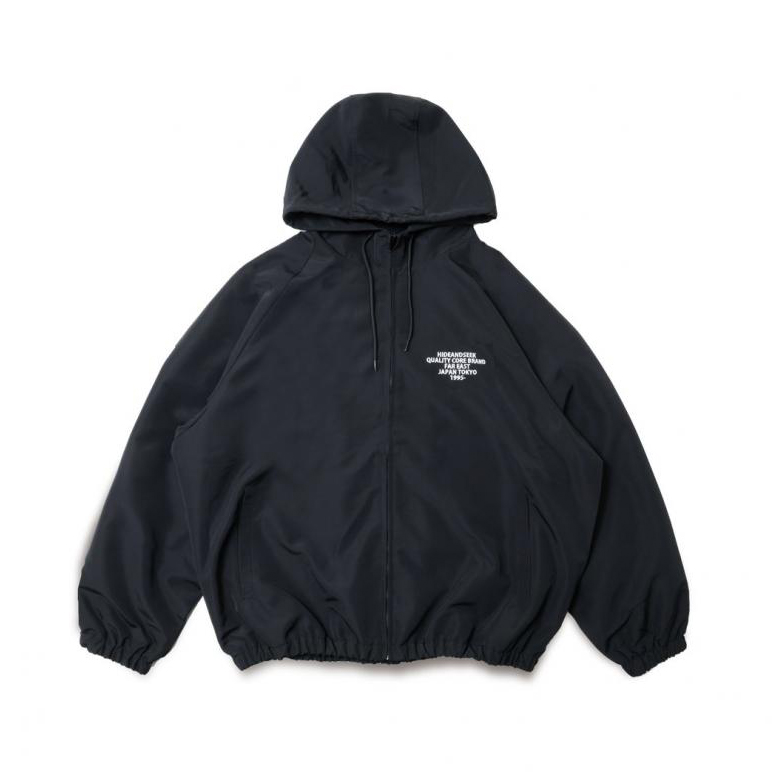 NYLON ZIP HOODED JACKET *ブラック*