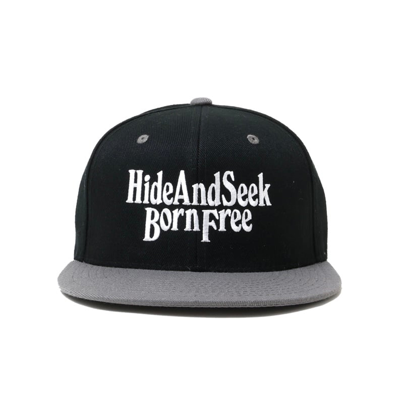BORN FREE BASEBALL CAP *ブラック/グレー*