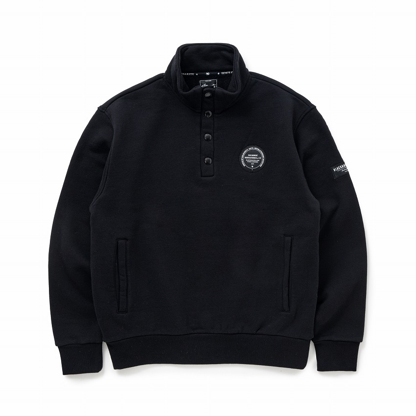 STAND COLLAR SWEAT *ブラック*