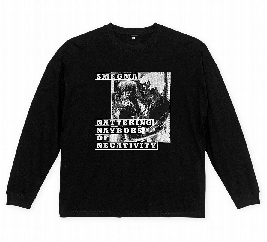 SMEGMA BIG SILHOUETTE LONG SLEEVE TEE *BLACK*