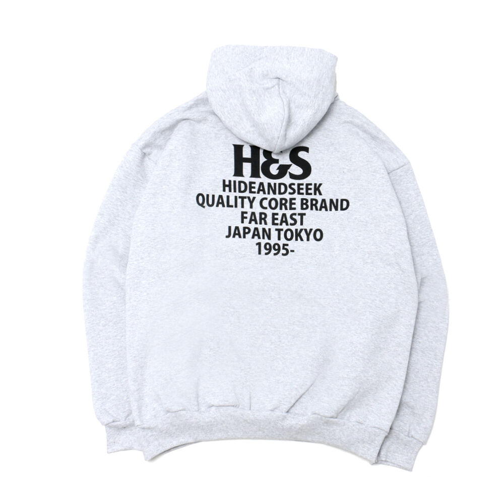Logo Hooded Zip Sweat Shirt(22ss) *ヘザーグレー*
