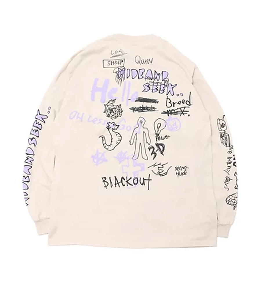 Diary L/S Tee *サンド*
