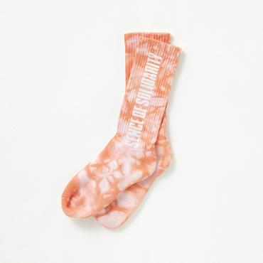 LOGO TIE DYE SOCKS "S.O.S.D" *オレンジ*
