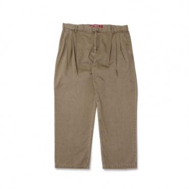 Pleated Trouser(Pigment Dye) *カーキ*