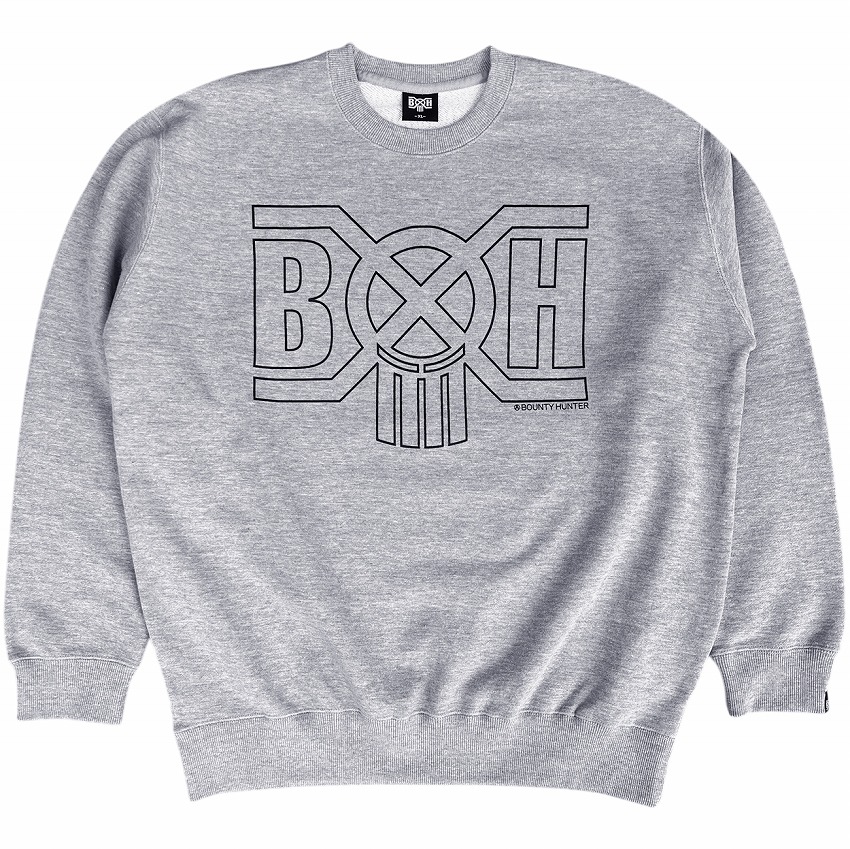 BxH LINE LOGO Crew Neck Sw MIX GRAY