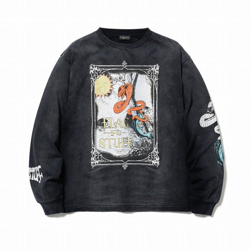 "SNAKE" L/S Tee *ブラック*