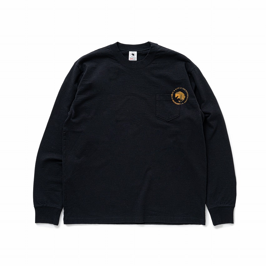CIRCLE POCKET L/S TEE *ブラック*