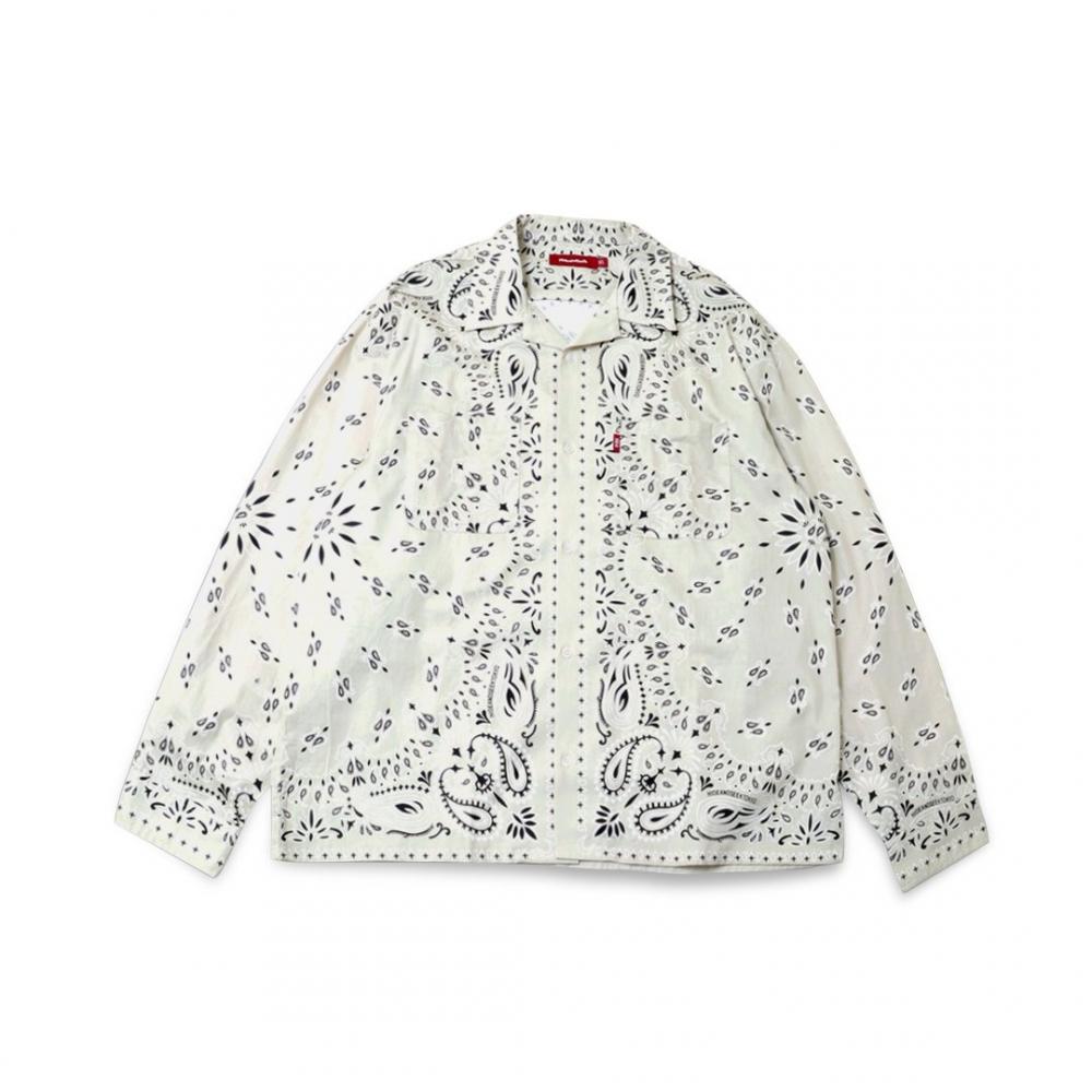 Bandana Pattern L/S Shirt *ベージュ*
