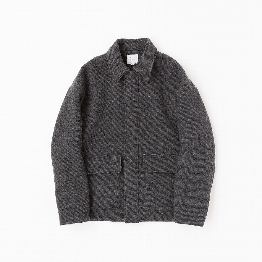 MELTON JACKET *グレー*