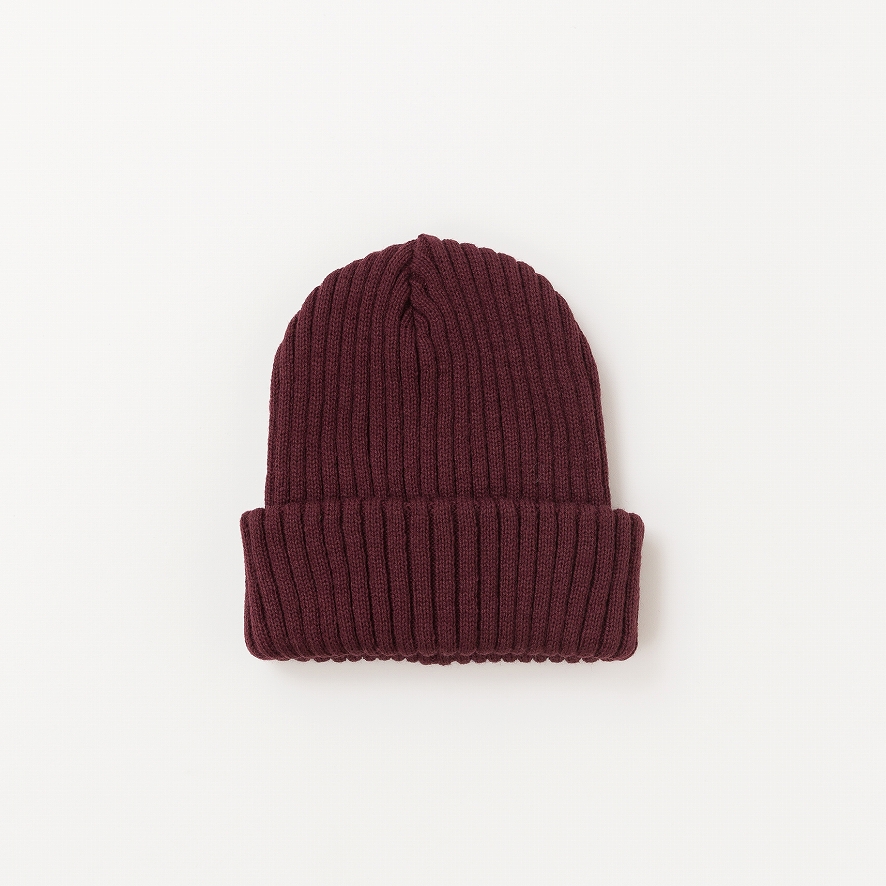 VICTIM×CA4LA / RIB KNIT CAP *ワイン*