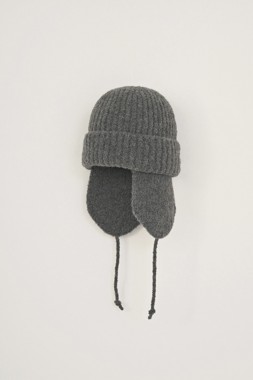 ×CA4LA / EAR FLAP KNIT CAP /GRAY