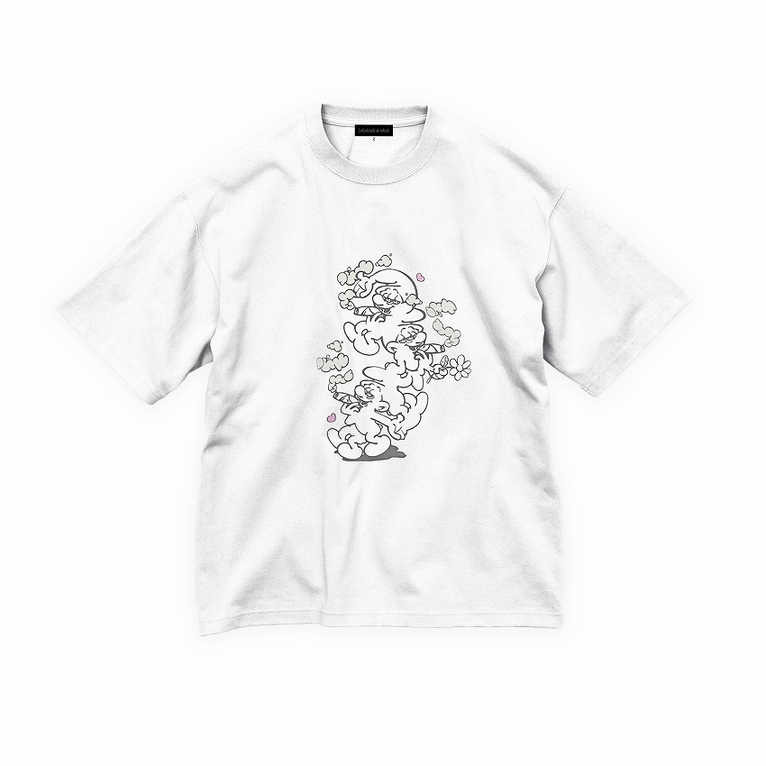 Chilling smaxx Big silhouette tee *White*