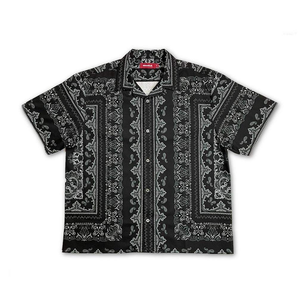 Bandana Pattern S/S Shirt *ブラック*