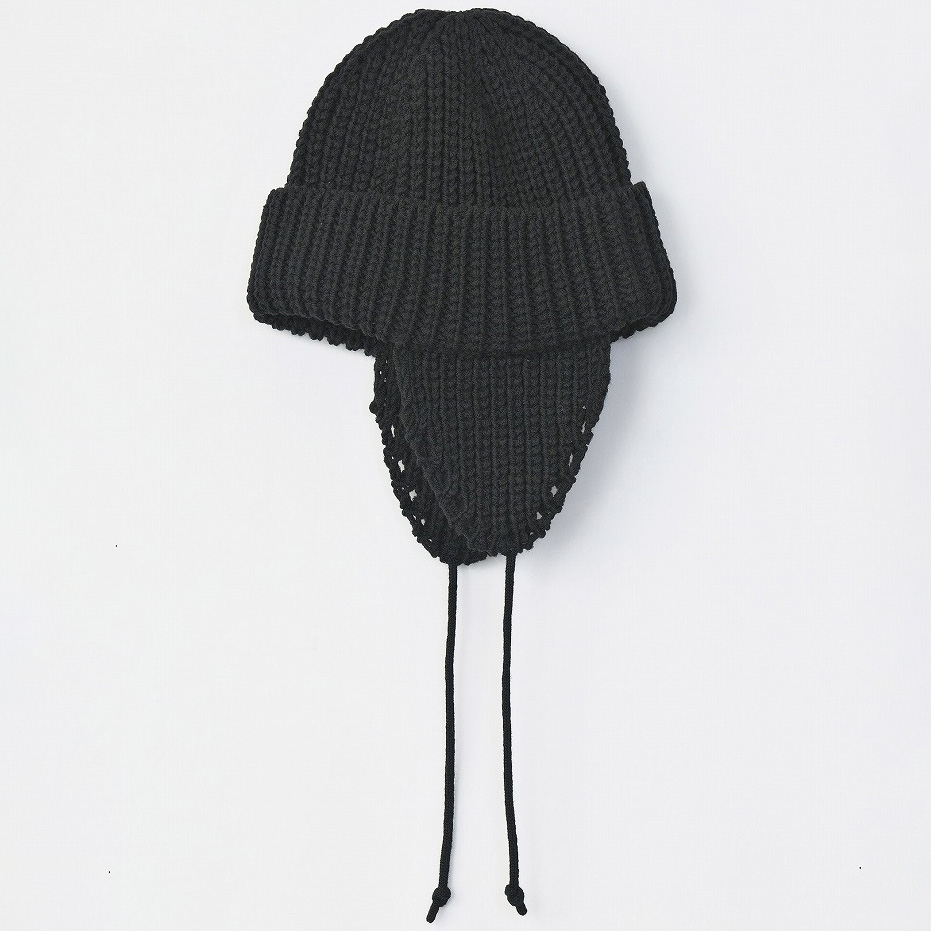 ×CA4LA / EAR FLAP KNIT CAP *ブラック*