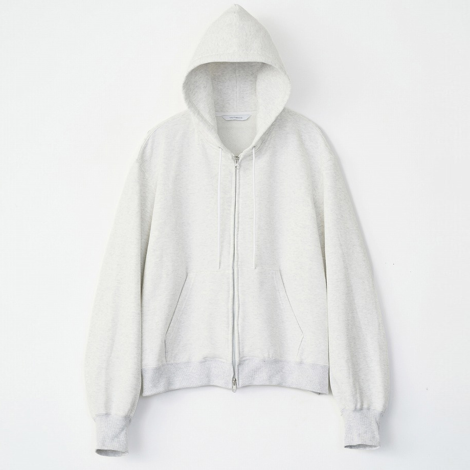 SHORT ZIP PARKA *ライトグレー*