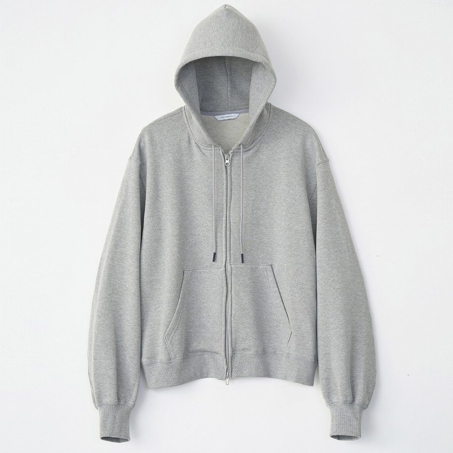 SHORT ZIP PARKA *グレー*