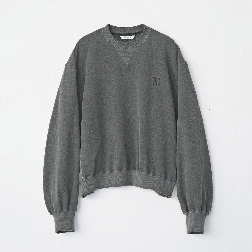 VINTAGE EFFECT SHORT SWEAT *ブラック*