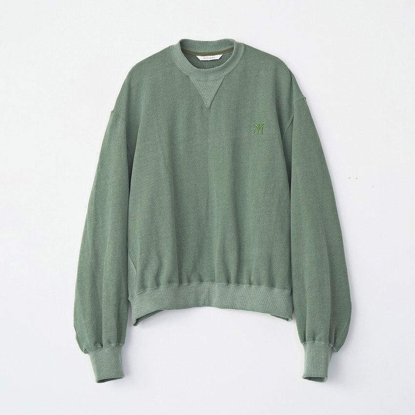 VINTAGE EFFECT SHORT SWEAT *グリーン*
