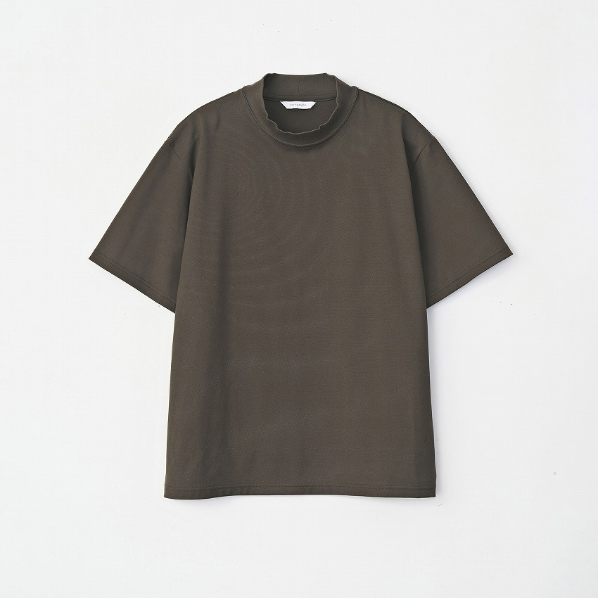 MOCK NECK TEE *ブラウン*