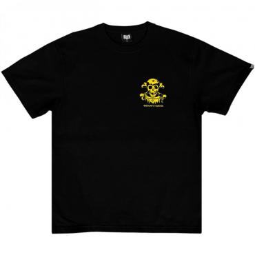 BxH D-BEAT SKULL Tee 【BLACK/YELLOW】