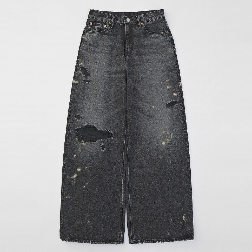 ×HAGUN / TRAN PIPE DENIM PANTS *ブラック*