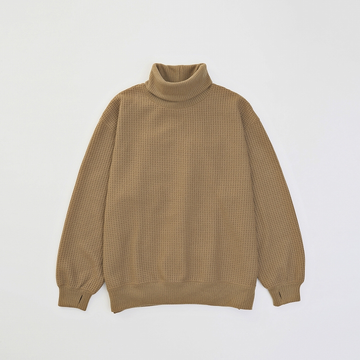 WAFFLE TURTLE KNIT *ブラウン*
