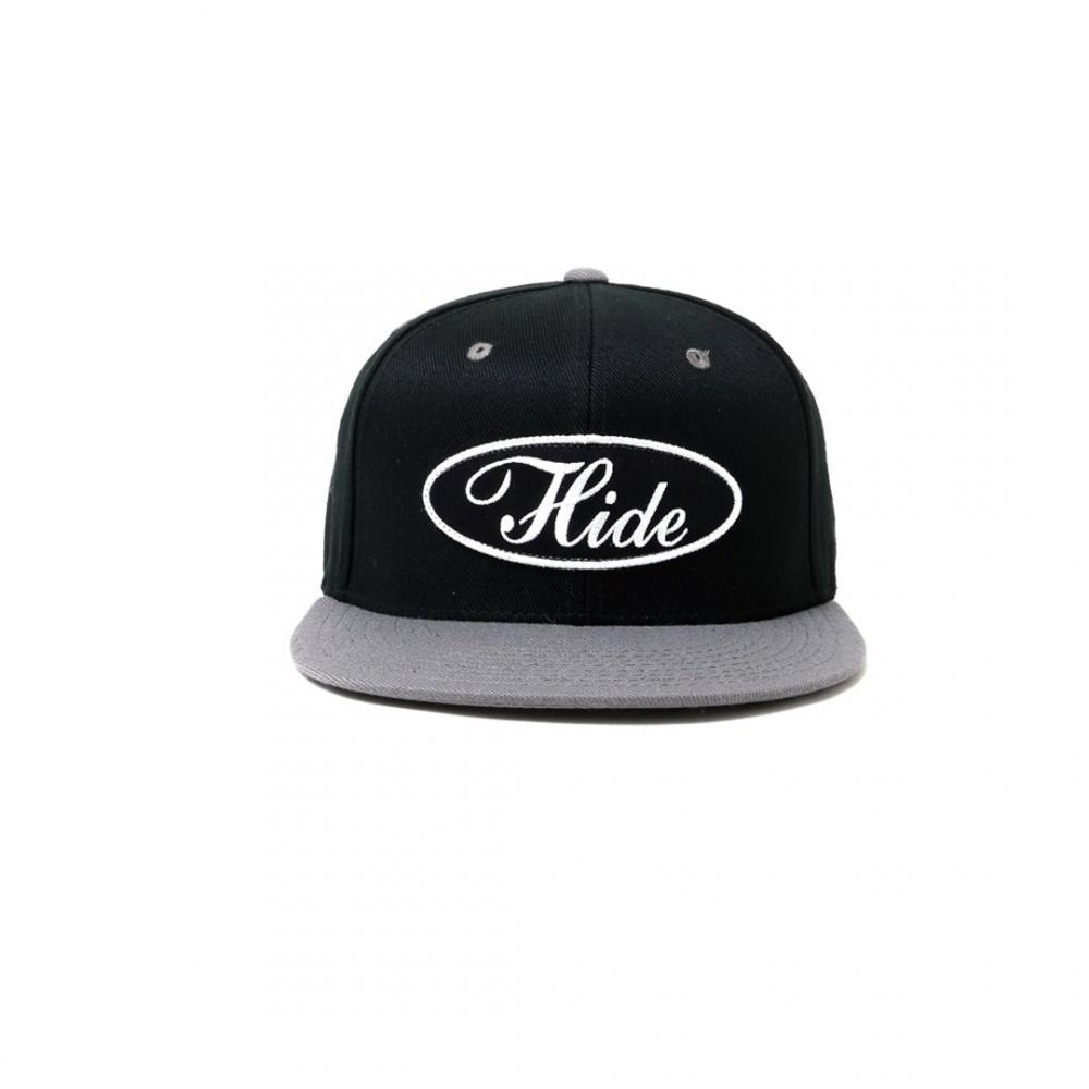 Patch Baseball Cap *ブラック×チャコールグレー*